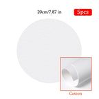 5pcs White Blank Square Artist Canvas