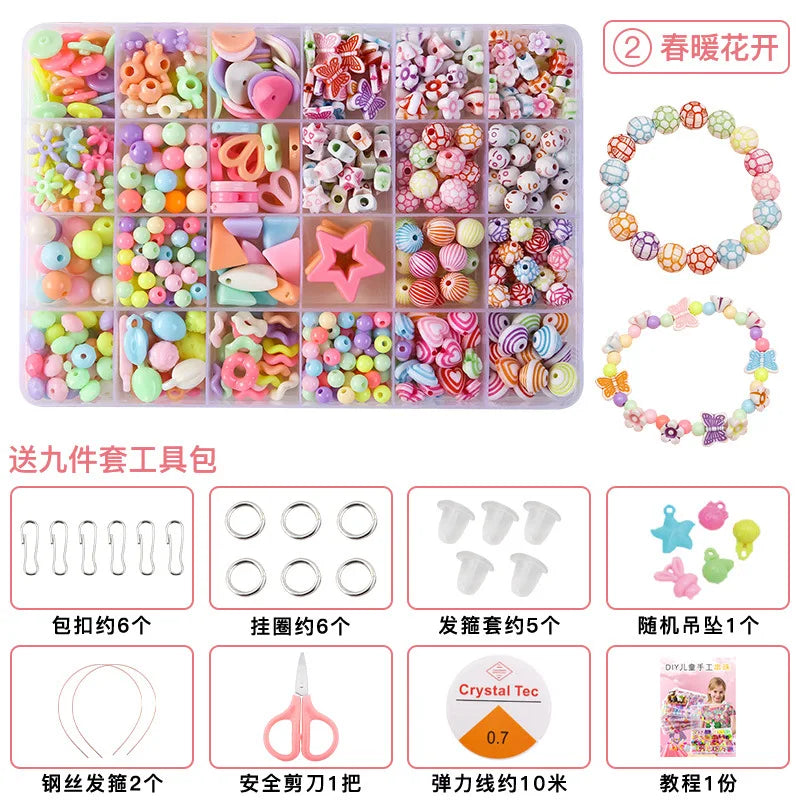 500pcs DIY Handmade Beaded Jewelry Making Kit
