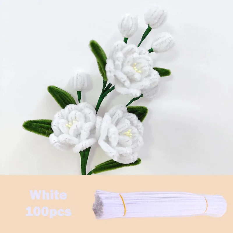 100pcs Colorful Chenille Stems