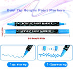 12/24/36/48 Colors Dual Tip Acrylic Paint Pens