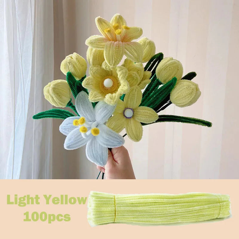 100pcs Colorful Chenille Stems