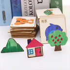 10-20pcs Wooden Drawing Stencils