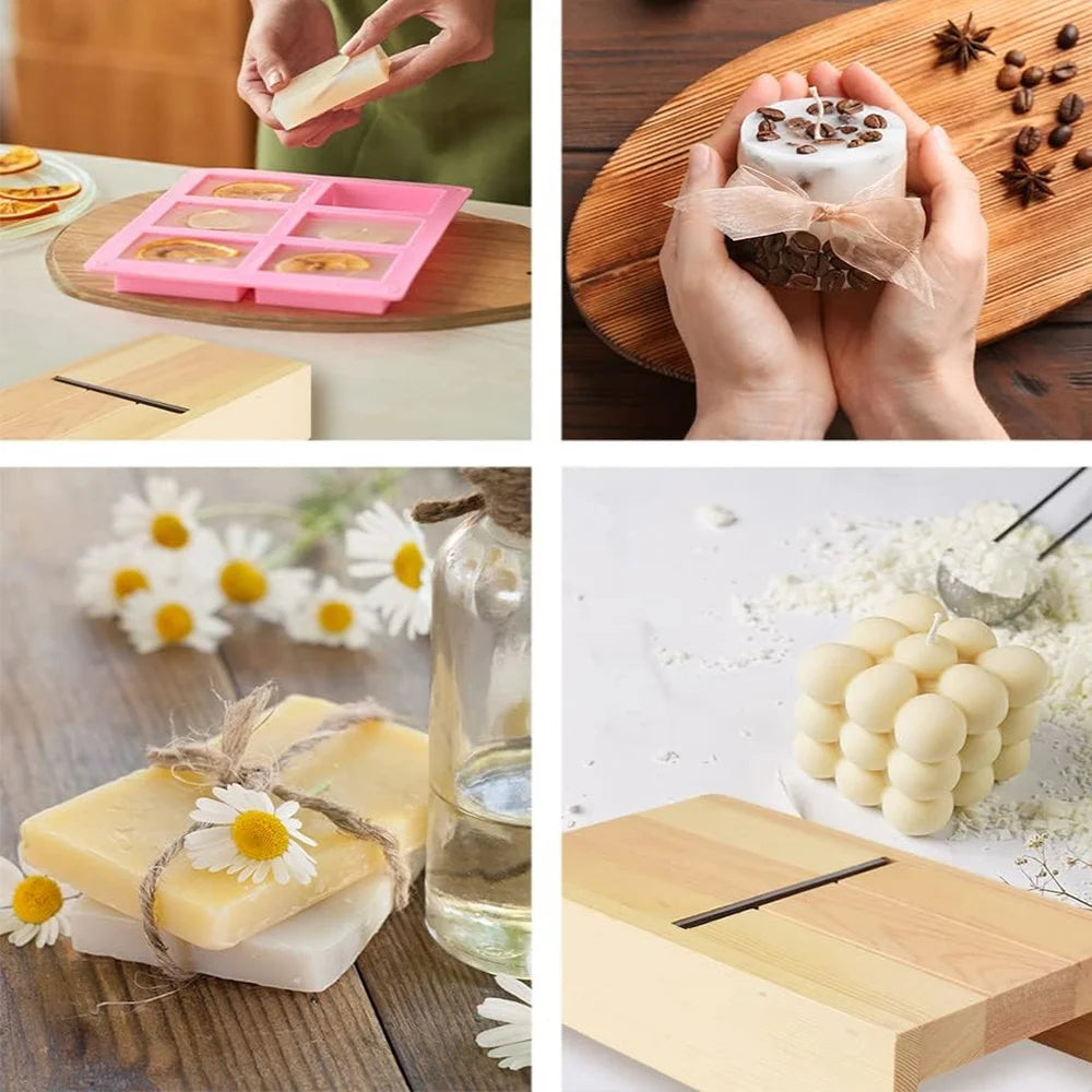 Wooden Planer Adjustable Soap Candle Cutter