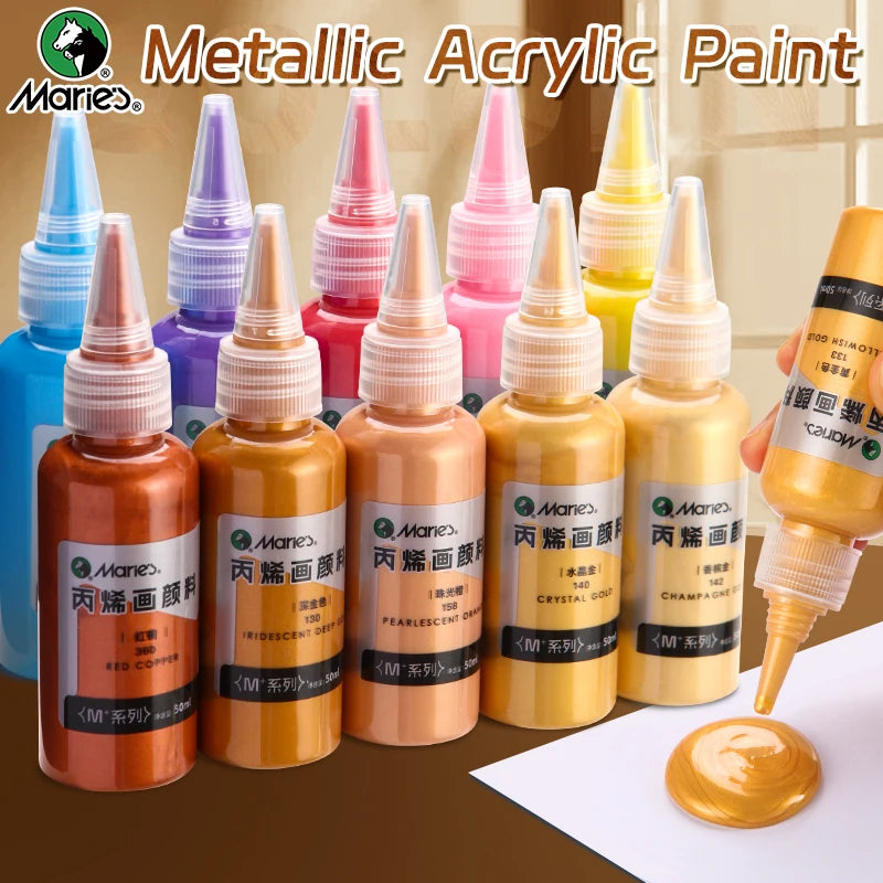50ml Metallic Acrylic Paint