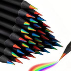 12PCS Colorful Rainbow Pencil