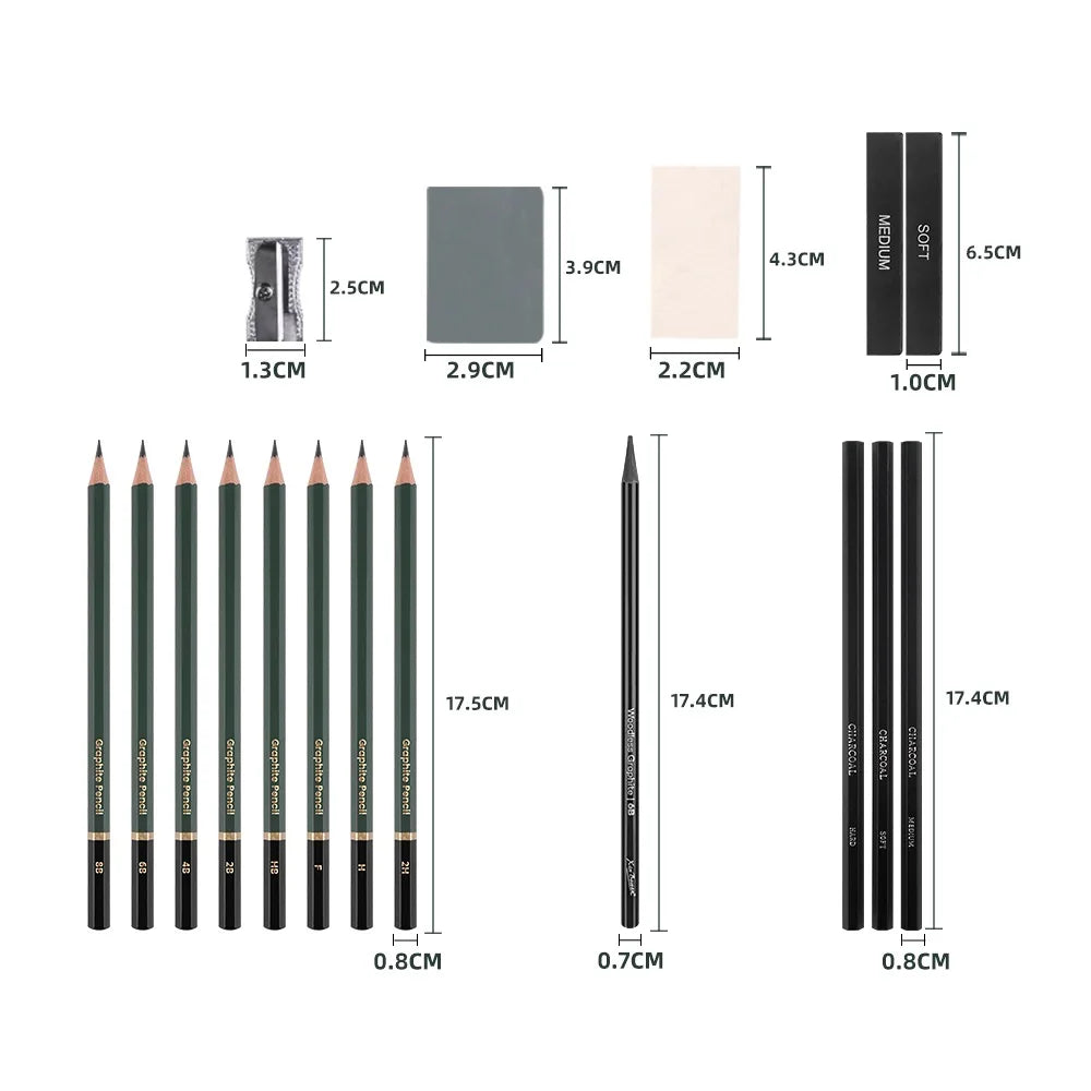 19-Piece Sketching Drawing Art Set
