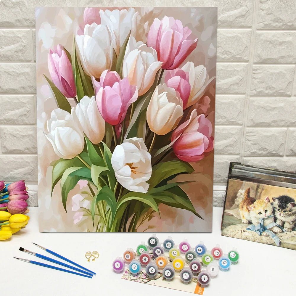 Paint By Number Kit Tulip Design
