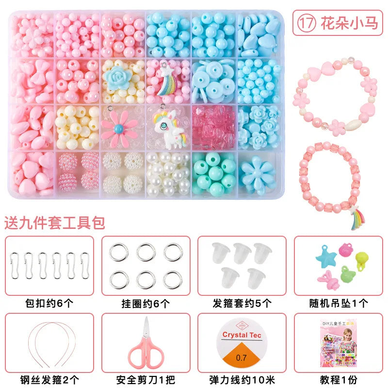 500pcs DIY Handmade Beaded Jewelry Making Kit