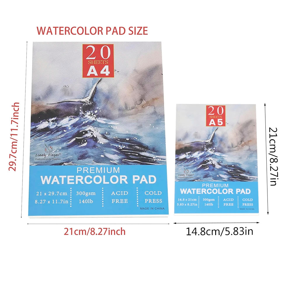 A3/A4/A5 Watercolor Pad