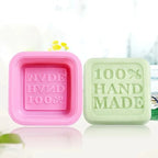 2pcs Pan "100% Hand Made" Silicone Soap Making Mold