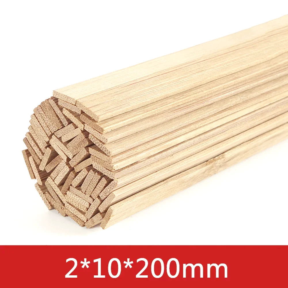 20-50pcs 2/3/5mm Balsa Wood Craft Sticks