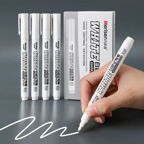 1/2/3/4/5Pcs White Marker Pens 2.0mm