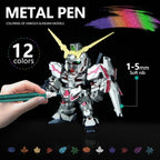 12 Colors Metallic Markers Pens