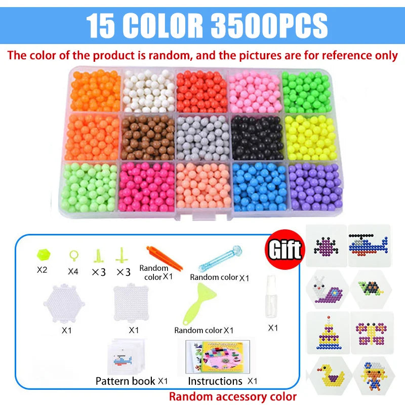 Handmade Magic Water Fuse Beads Set