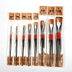 4/8pcs Flat Art Nylon Paint Brushes