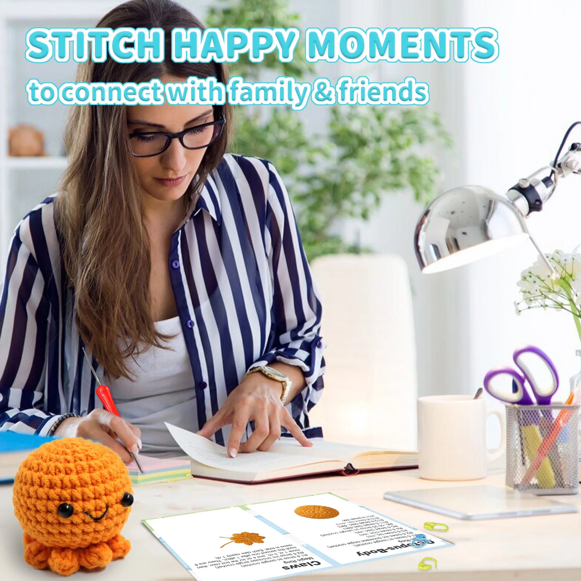 Crochet Kit for Beginners Small Octopus