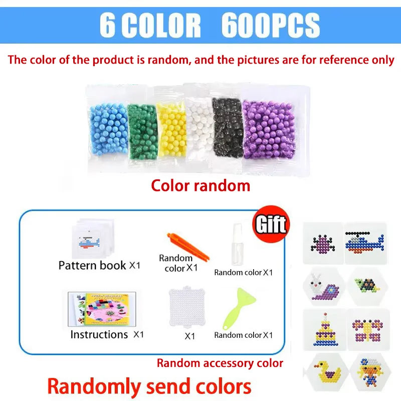 Handmade Magic Water Fuse Beads Set