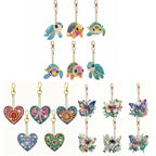 6pcs/Set Diamond Art Keychain Kit