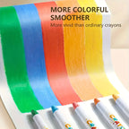 12/24/36/48 Color Silky Twistable Crayons,Washable Art Supplies, Multicultural Pastel Gel Crayons,Easy Grip Coloring Gift