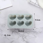 6 Holes Rose Flower Handmade Silicone Mold