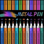 12 Colors Metallic Markers Pens
