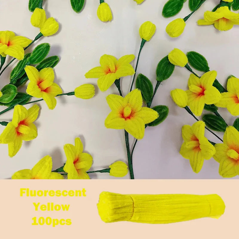 100pcs Colorful Chenille Stems