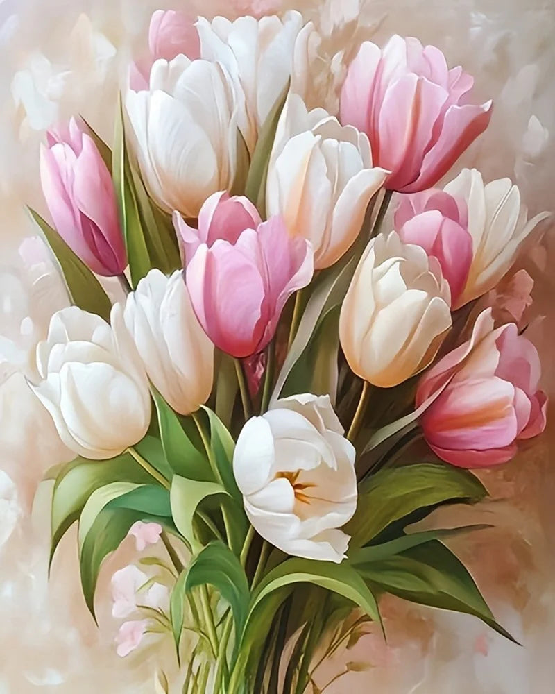 Paint By Number Kit Tulip Design