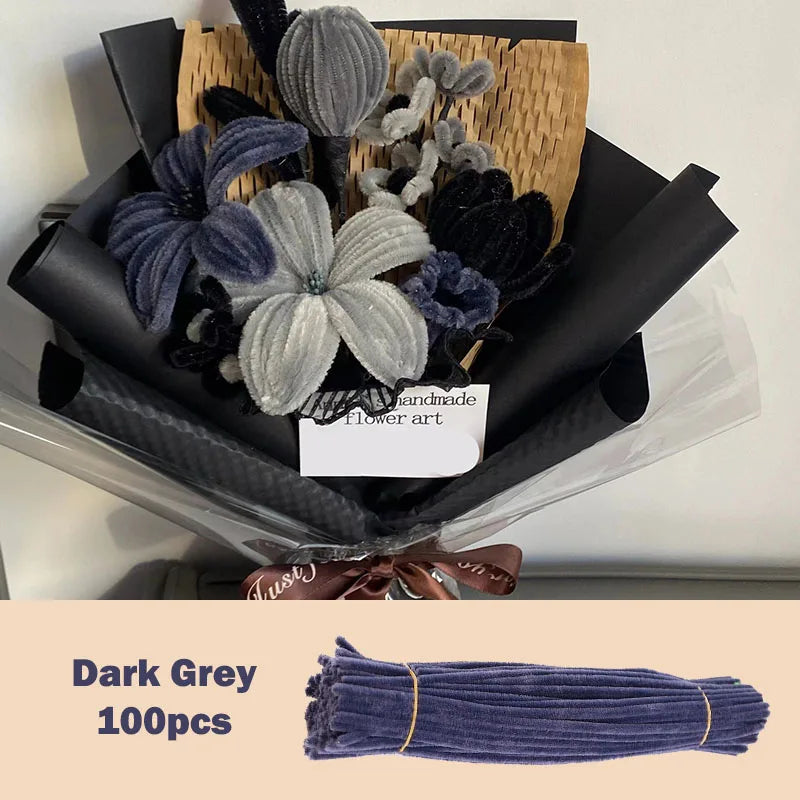 100pcs Colorful Chenille Stems