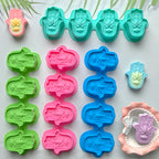 1pc 4-chamber palm silicone mold