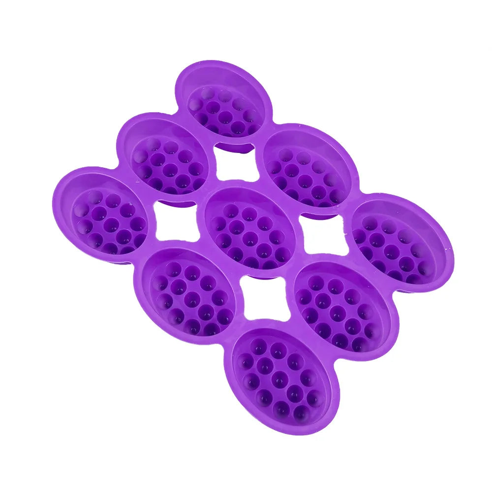 Silicone Soap Molds DIY Handmade Massage Therapy Bar Making Tools 3D Oval Shape Essential Oil Aromatherapy Resin Crafts Mould