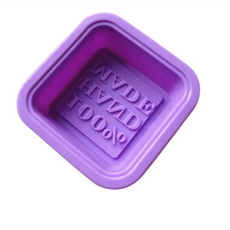 2pcs Pan "100% Hand Made" Silicone Soap Making Mold