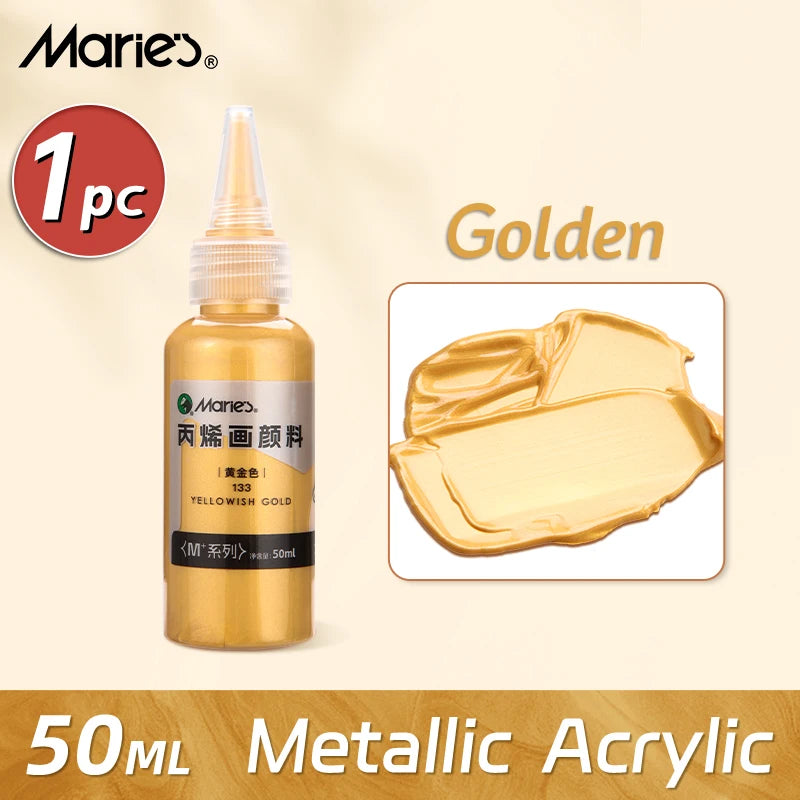 50ml Metallic Acrylic Paint